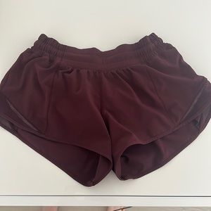 lulu lemon shorts size 4